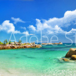 holidays in tropical paradise. Seychelles islands