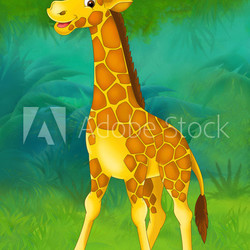 Cartoon safari - illustration for the children