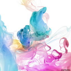 Acrylfarben im Wasser
