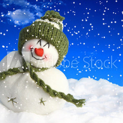 Schneemann Winterzeit Weihnachten