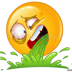 Vomiting emoticon