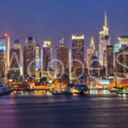 Manhattan at night