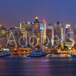 Manhattan at night
