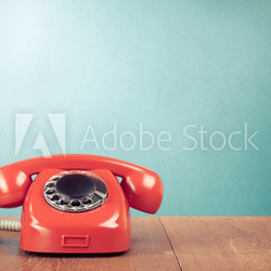 Rotes Retro Telefon