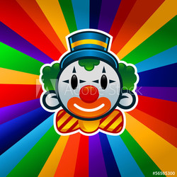 Colorful Birthday Clown