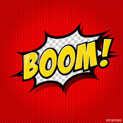 Boom! - Comic Speech Bubble, Cartoon
