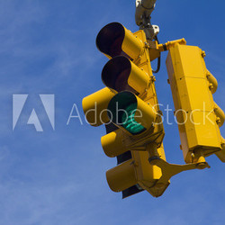 Traffic light on green