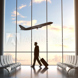 businessman in airport