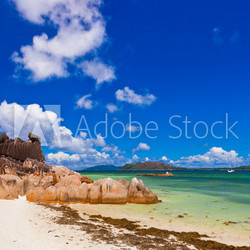Tropical island Curieuse at Seychelles