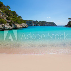 Cala Macarelleta in Menorca at Balearic Islands