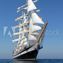 Sailing ship.  series of ships and yachts