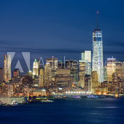 New York skyline de nuit