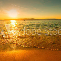 sunset sunny beach