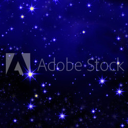 Christmas sky and shining star.