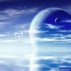 Landschaft im Phantasieplaneten