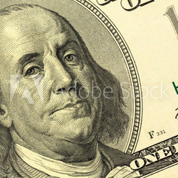 Dollar Geldschein, Benjamin Franklin