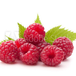Sweet raspberry isolated on white background cutout