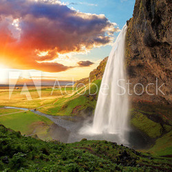 Waterfall, Iceland - Seljalandsfoss