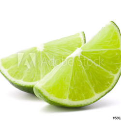 Limetten geschnitten
