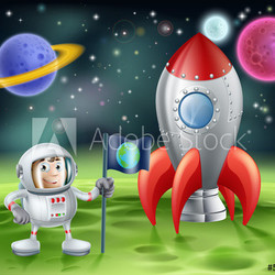 Cartoon Astronaut
