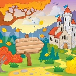 Autumn theme with castle 2