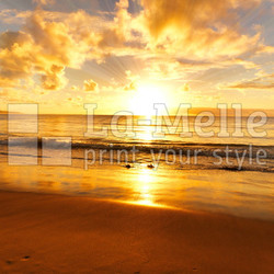 beautiful sunset on the beach