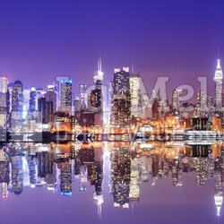 Manhattan Skyline with Reflections