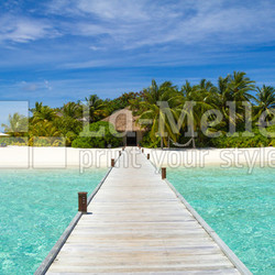 Arrival at resort island