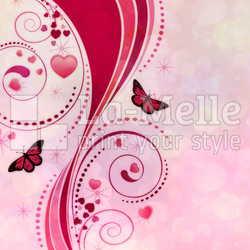 Pink swirl ornament