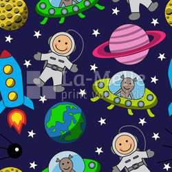 Cartoon Astronauten
