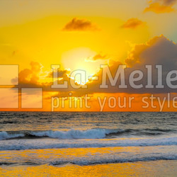 colorfull sonnenaufgang an einem brasilianischen strand