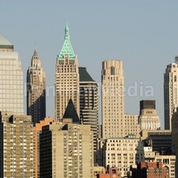 skyscrapers downtown in manhattan,new yo
