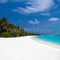 lonely tropical beach