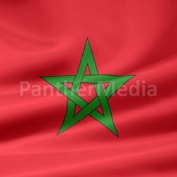 3d illustration fahne land staat boden bewegung wind marokkanische banner translokation nationalfarben schattierung marokko regung flagge landbesitz grund verschiebung afrika