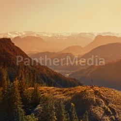 evening in the alps