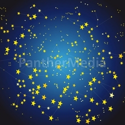 starry sky in winter
