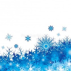 snowflake pile blue space