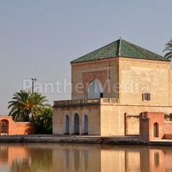 pavilion in menara garden,marrakech
