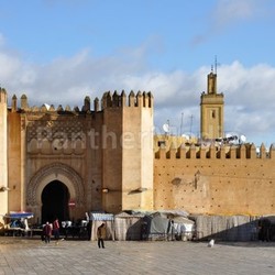 gateway to the medina in fes,morocco