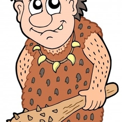 Cartoon prehistoric man