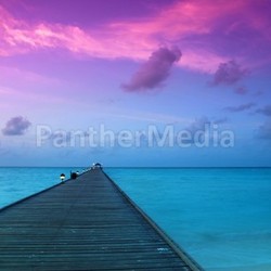 Sunset in the maldives