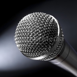Microphone on stage