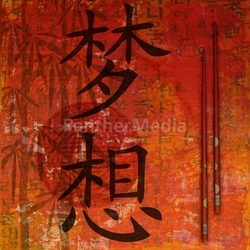 Digital collage Asia Glück