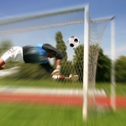 goalkeeper in action
