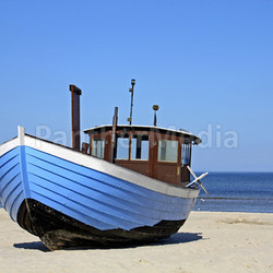 blue boat