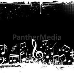 Grunge music notes