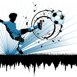 Soccer Europe in blue
