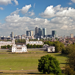 Docklands Framed by Greenwich 