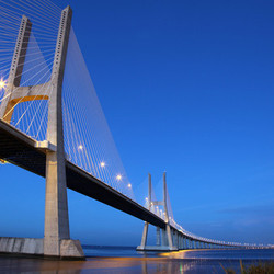 vasco da gama bridge in lisbon