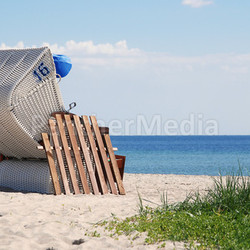 white beach chair